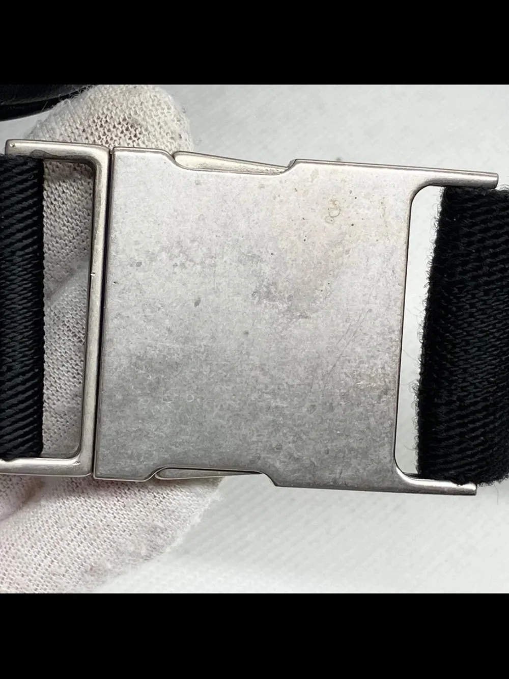 Gucci Black Leather Dual Pouch Belt Bag